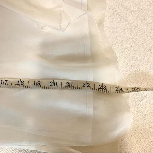 Nordstrom Transparent White Silk Top w/Cami - Picture 5 of 9